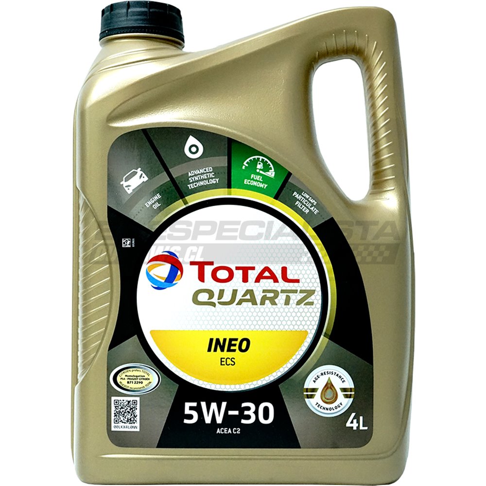 Aceite Total Quartz Ineo Ecs 5w30 Sintetico 4l. L46