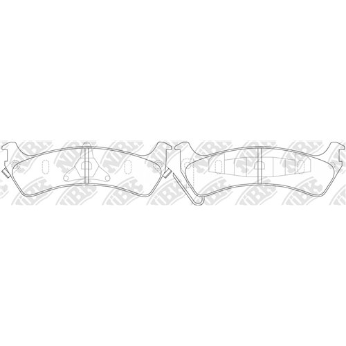 Pastillas de freno NIBK PN0180