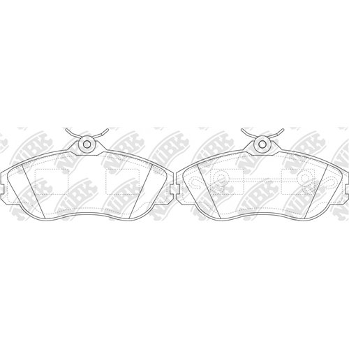 Pastillas de freno NIBK PN0252