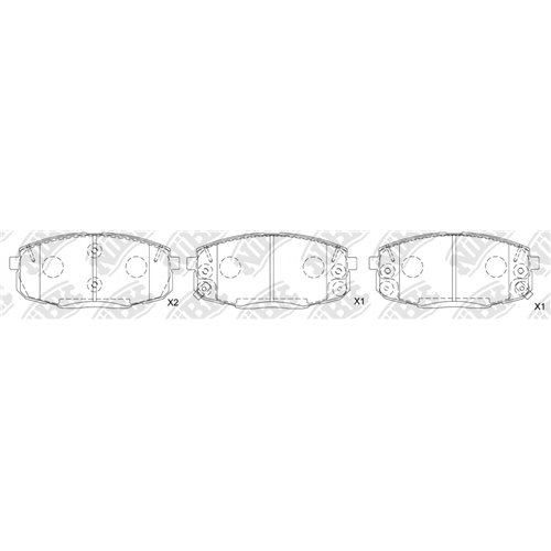 Pastillas de freno NIBK PN0373