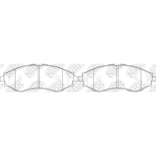 Pastillas de freno NIBK PN0374