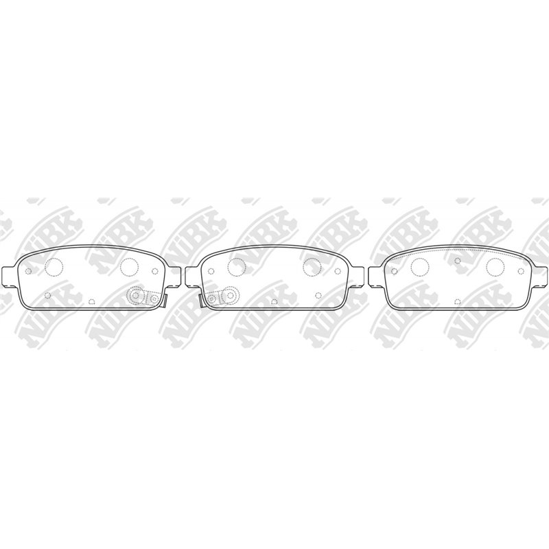 Pastillas de freno NIBK PN0392