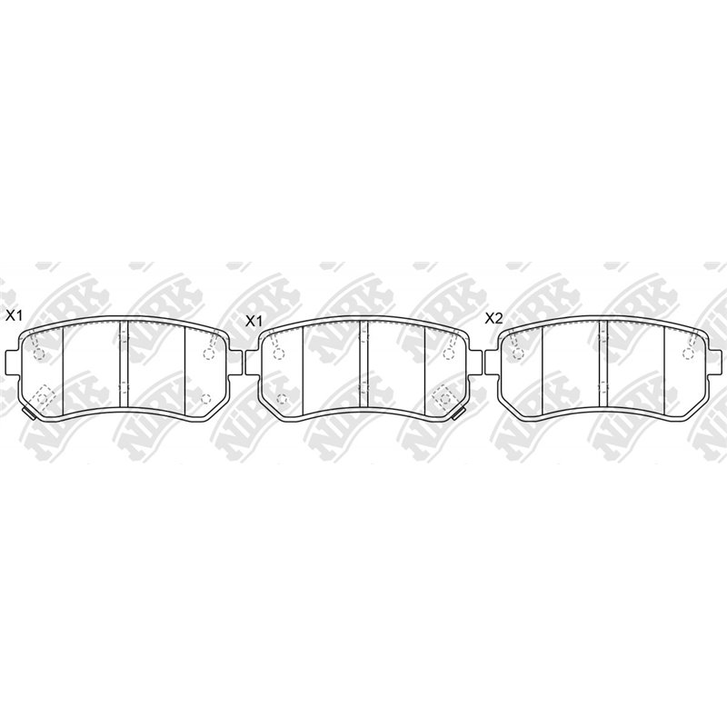 Pastillas de freno NIBK PN0436