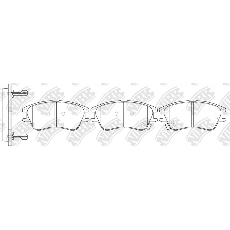 Pastillas de freno NIBK PN0439