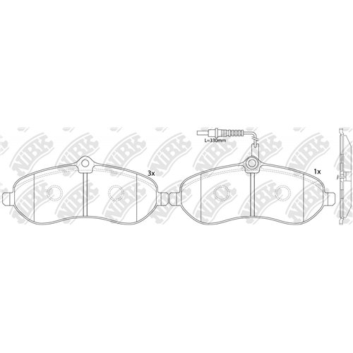 Pastillas de freno NIBK PN0531W