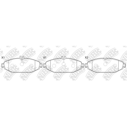 Pastillas de freno NIBK PN0574W