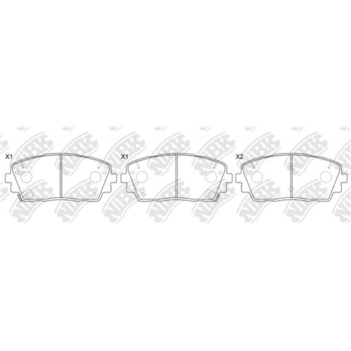 Pastillas de freno NIBK PN0580