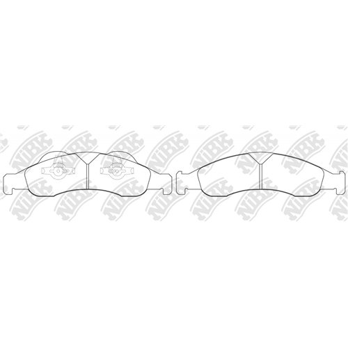 Pastillas de freno NIBK PN0608