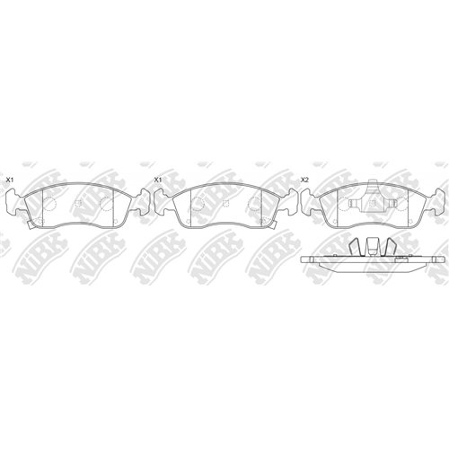 Pastillas de freno NIBK PN0627