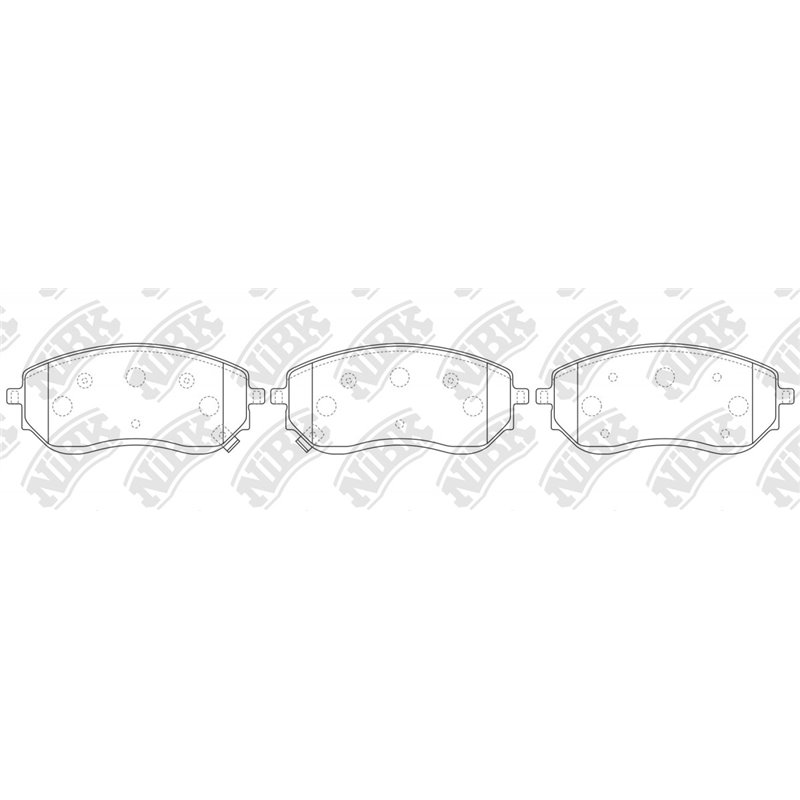 Pastillas de freno NIBK PN0760