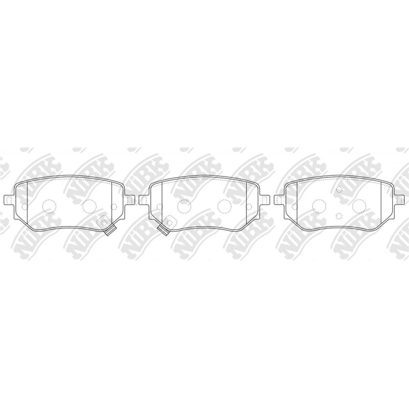 Pastillas de freno NIBK PN0761