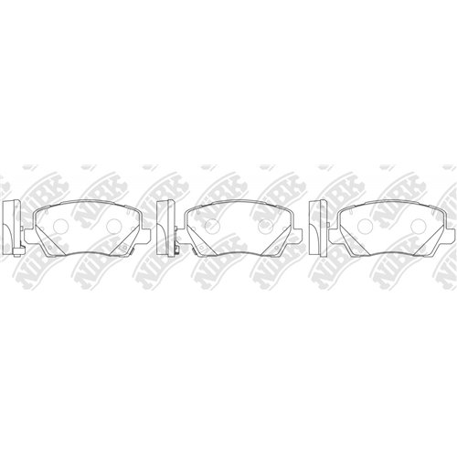 Pastillas de freno NIBK PN0767