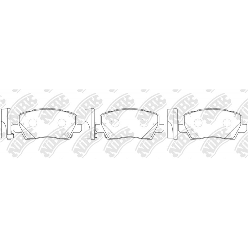 Pastillas de freno NIBK PN0767