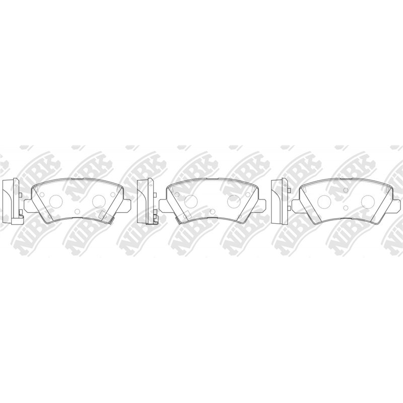 Pastillas de freno NIBK PN0768