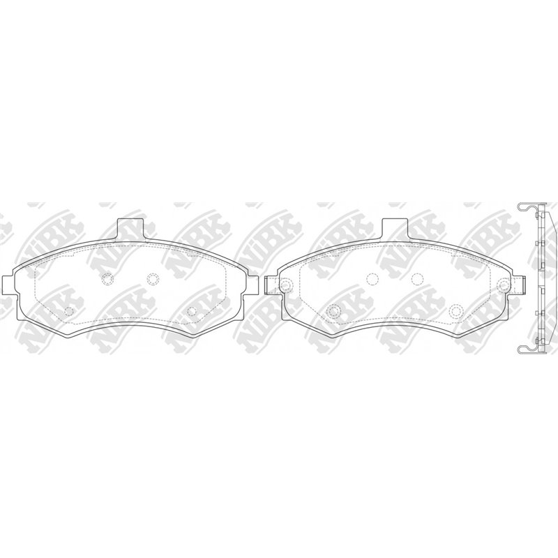 Pastillas de freno NIBK PN0788