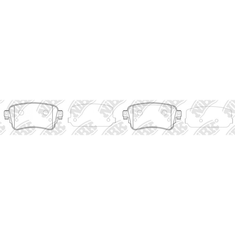 Pastillas de freno NIBK PN0793