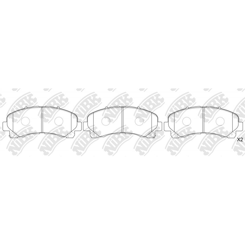 Pastillas de freno NIBK PN0822