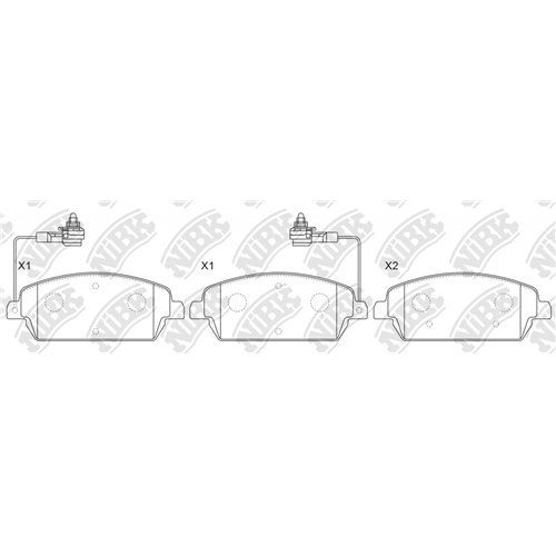 Pastillas de freno NIBK PN0877W