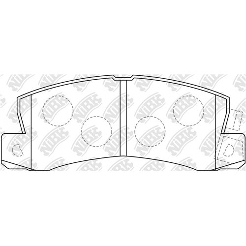 Pastillas de freno NIBK PN1321