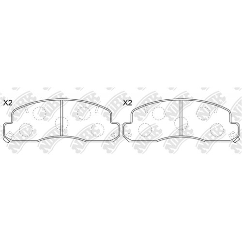 Pastillas de freno NIBK PN1388