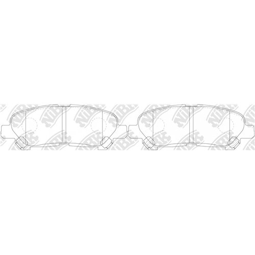 Pastillas de freno NIBK PN1848