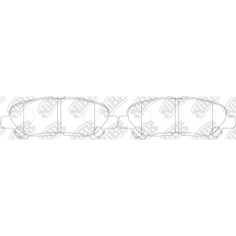 Pastillas de freno NIBK PN1848