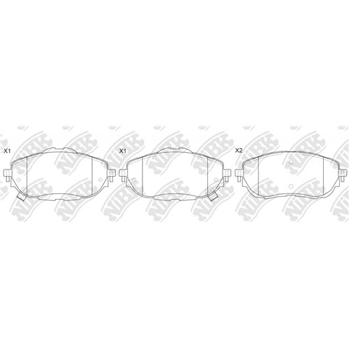 Pastillas de freno NIBK PN21001