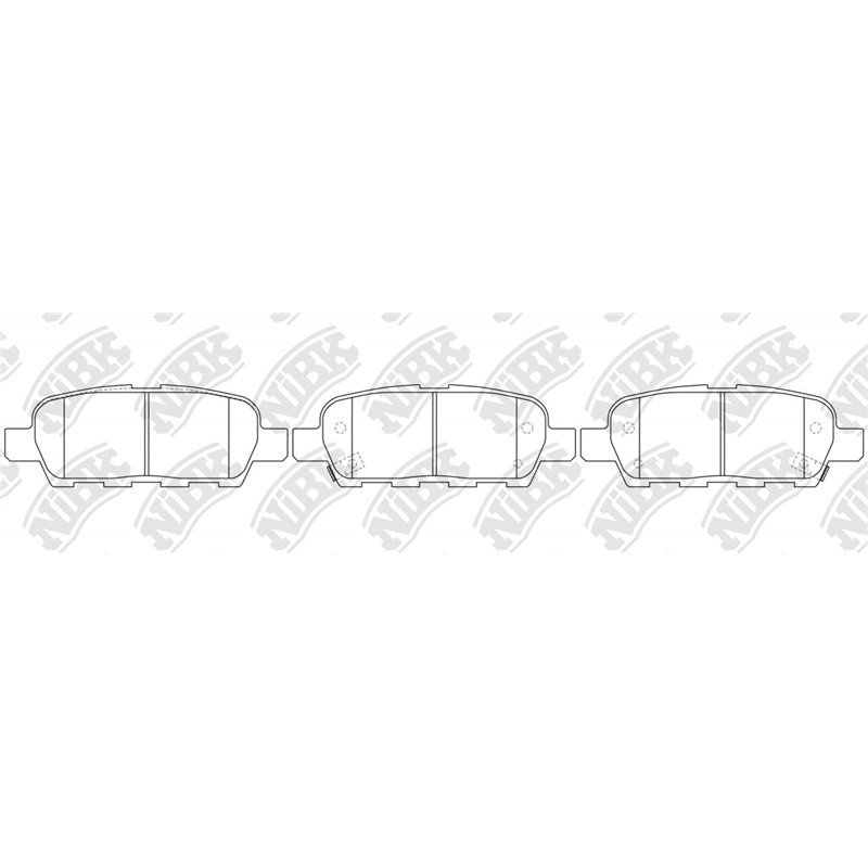 Pastillas de freno NIBK PN2466
