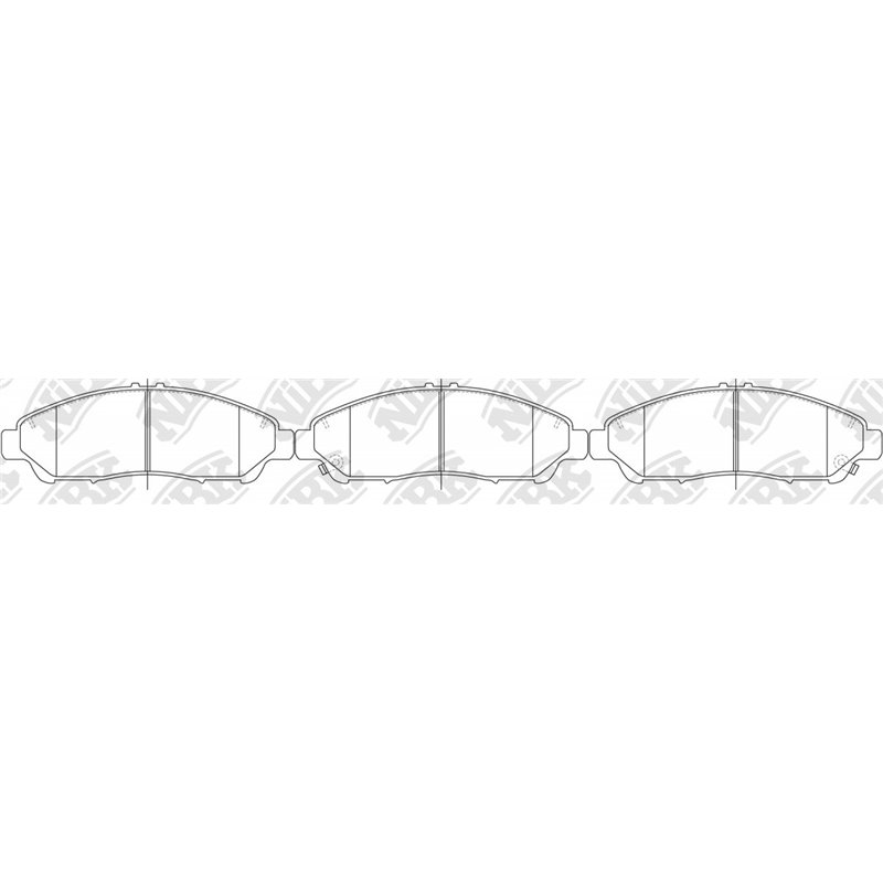 Pastillas de freno NIBK PN28001