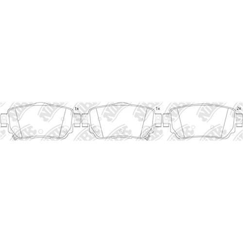 Pastillas de freno NIBK PN2806