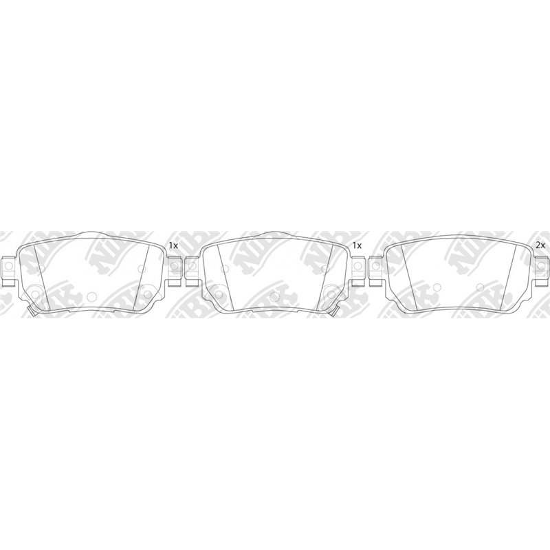 Pastillas de freno NIBK PN2806