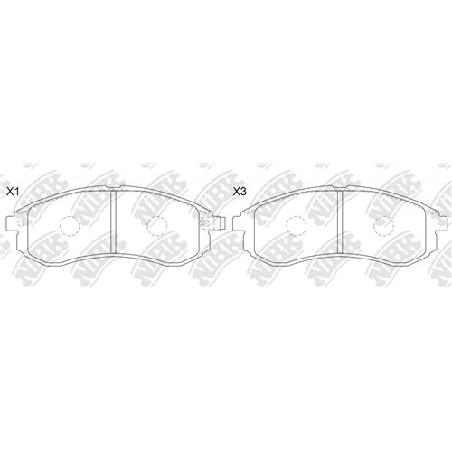 Pastillas de freno NIBK PN3808