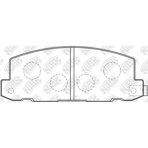 Pastillas de freno NIBK PN4156
