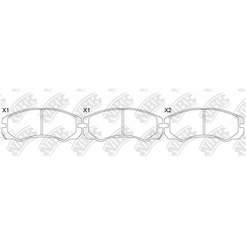 Pastillas de freno NIBK PN4258