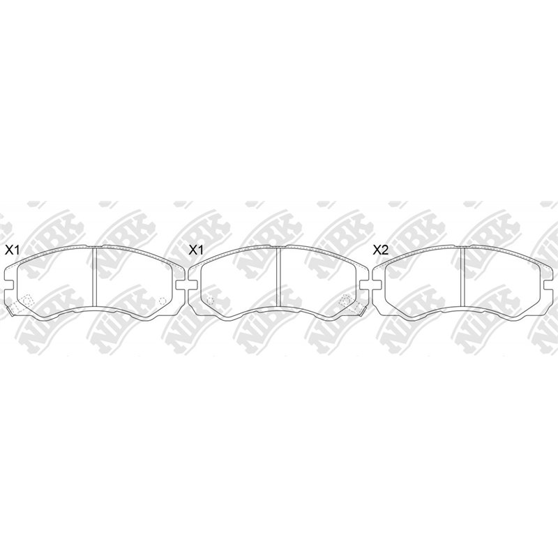 Pastillas de freno NIBK PN4258
