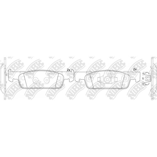 Pastillas de freno NIBK PN43001