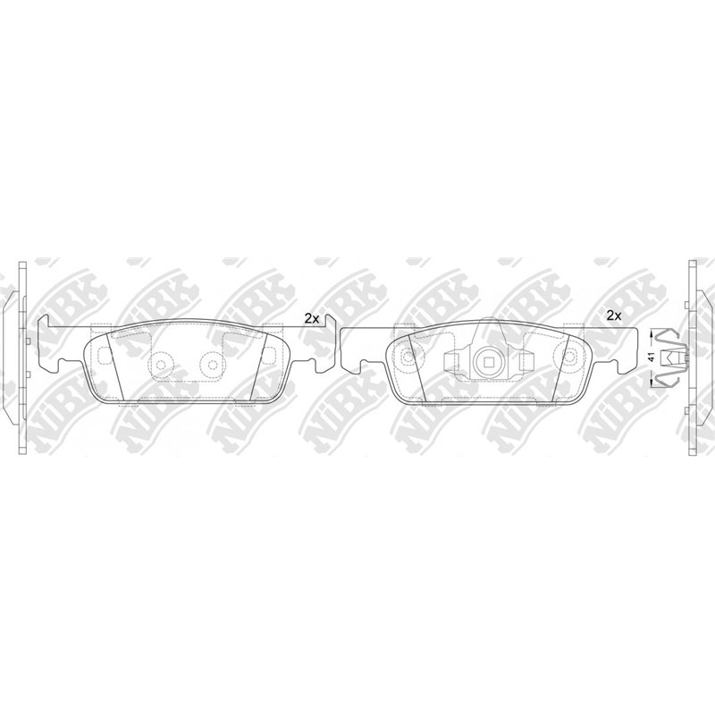 Pastillas de freno NIBK PN43001