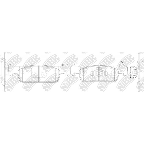 Pastillas de freno NIBK PN43002