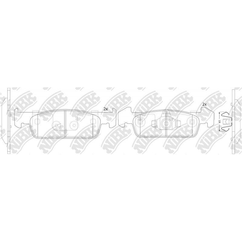 Pastillas de freno NIBK PN43002