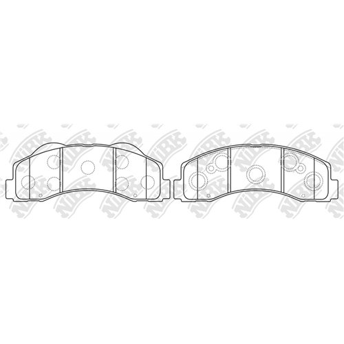 Pastillas de freno NIBK PN51003