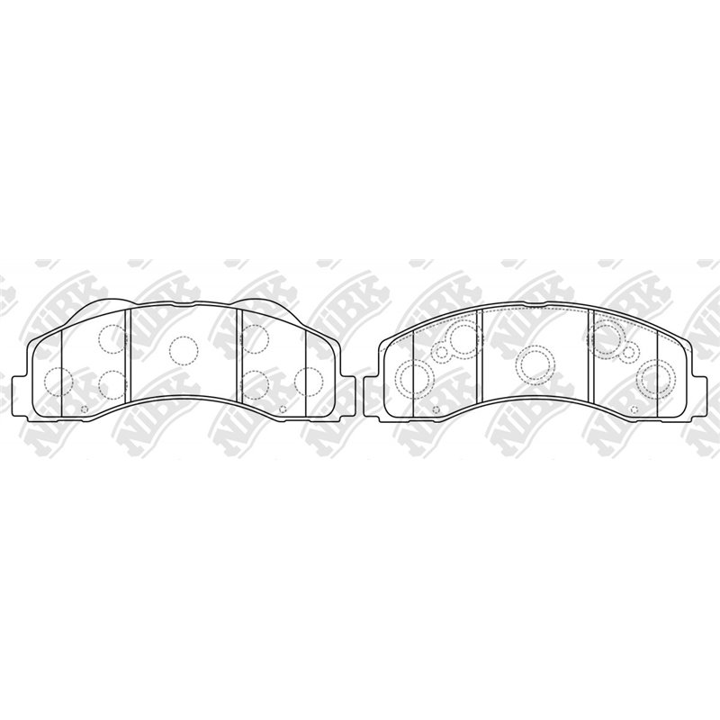 Pastillas de freno NIBK PN51003