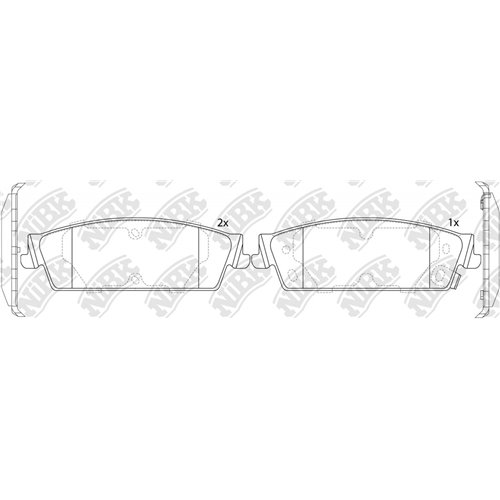 Pastillas de freno NIBK PN51013