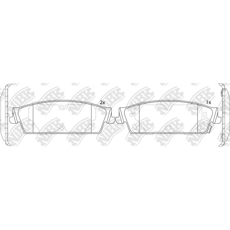 Pastillas de freno NIBK PN51013