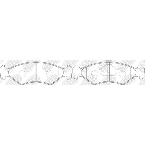 Pastillas de freno NIBK PN5106