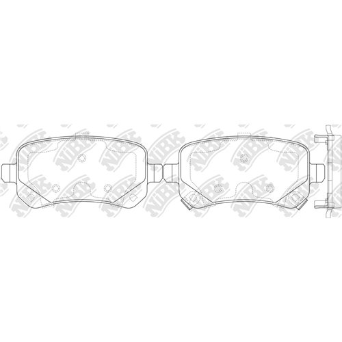 Pastillas de freno NIBK PN53002