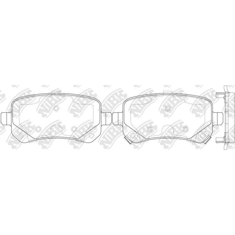 Pastillas de freno NIBK PN53002