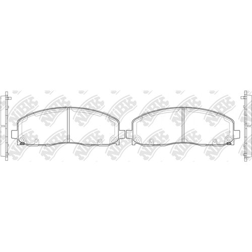 Pastillas de freno NIBK PN53003