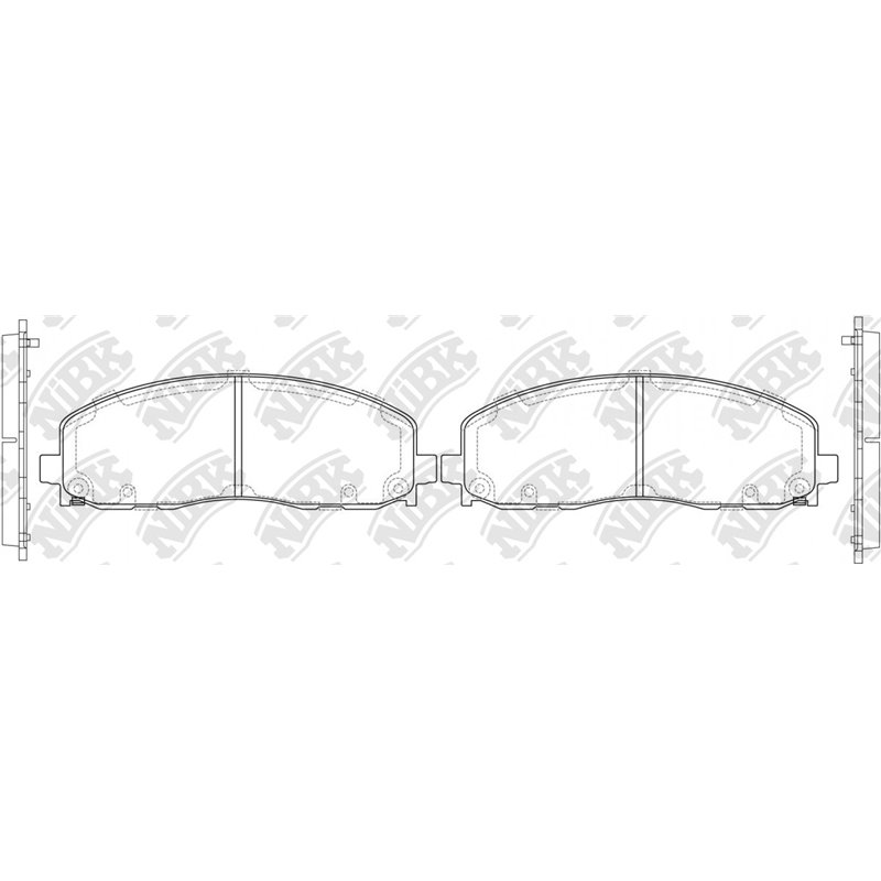 Pastillas de freno NIBK PN53003
