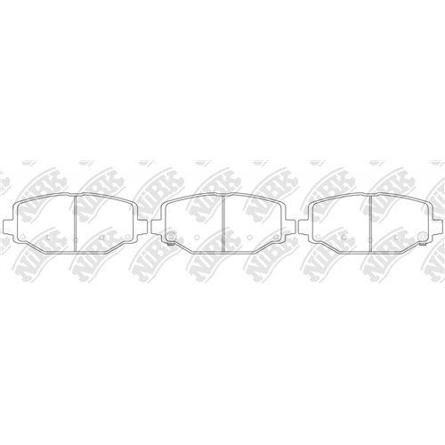 Pastillas de freno NIBK PN53005