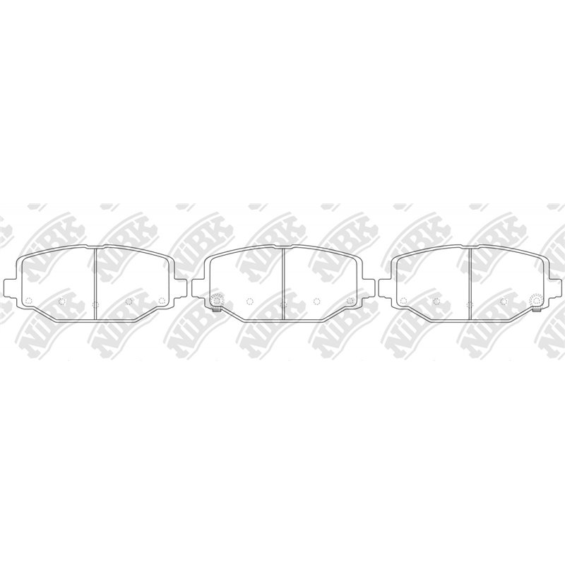 Pastillas de freno NIBK PN53005